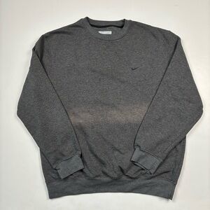 007 - VINTAGE 00s NIKE GREY SUN FADED Y2K PULLOVER SWEATSHIRT